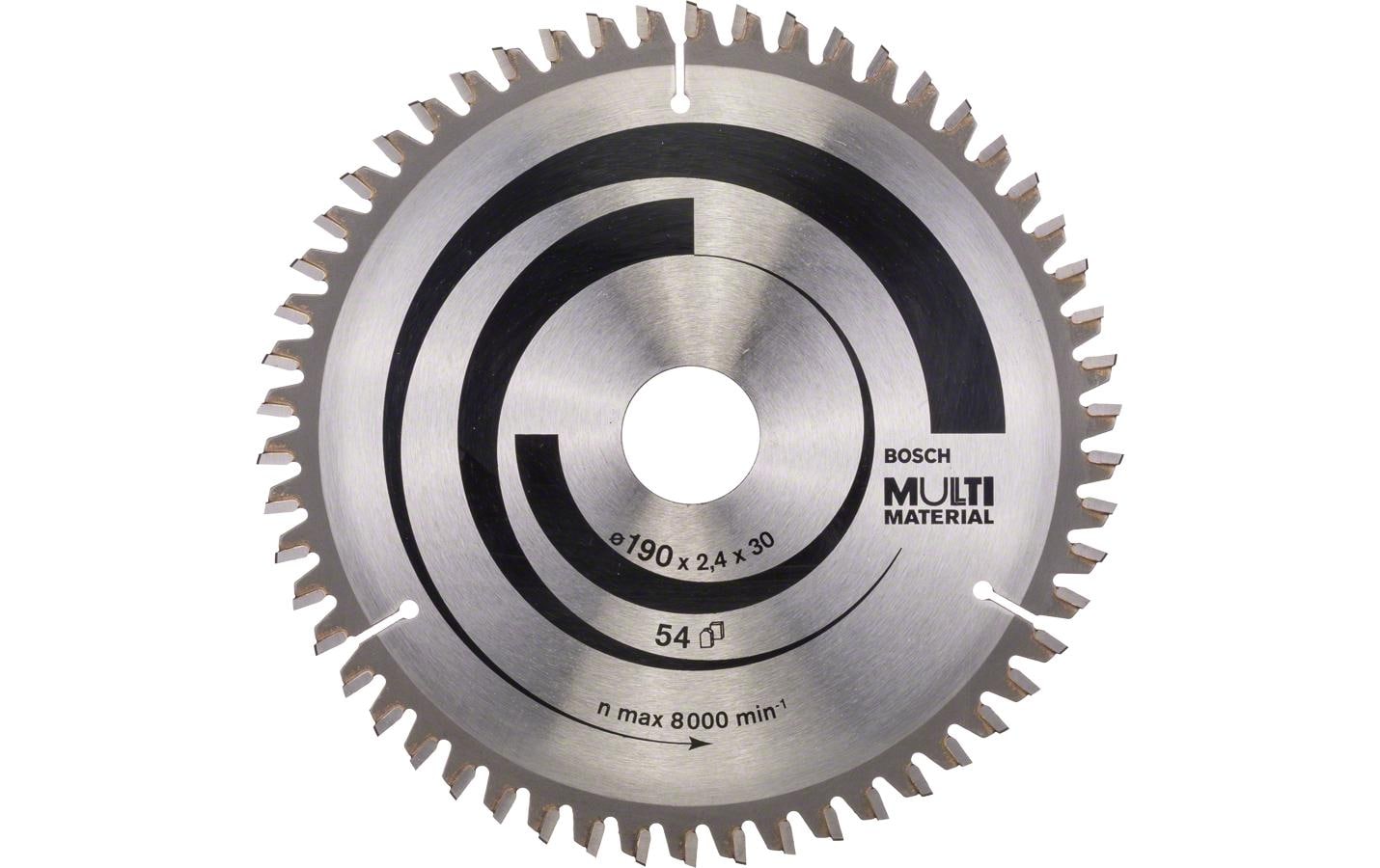 Bosch Professional Kreissägeblatt Multi Material Ø 190 Bosch Professional Kreissägeblatt Multi Material Ø 190