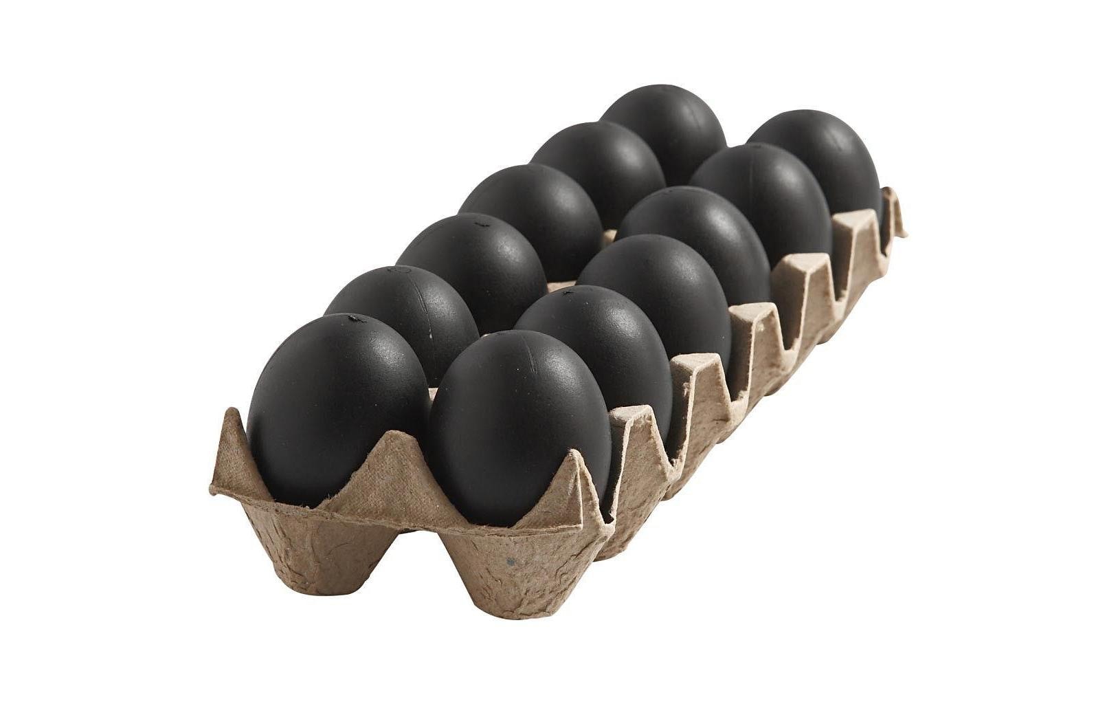 Creativ Company Ostereier 12 Stück, Schwarz