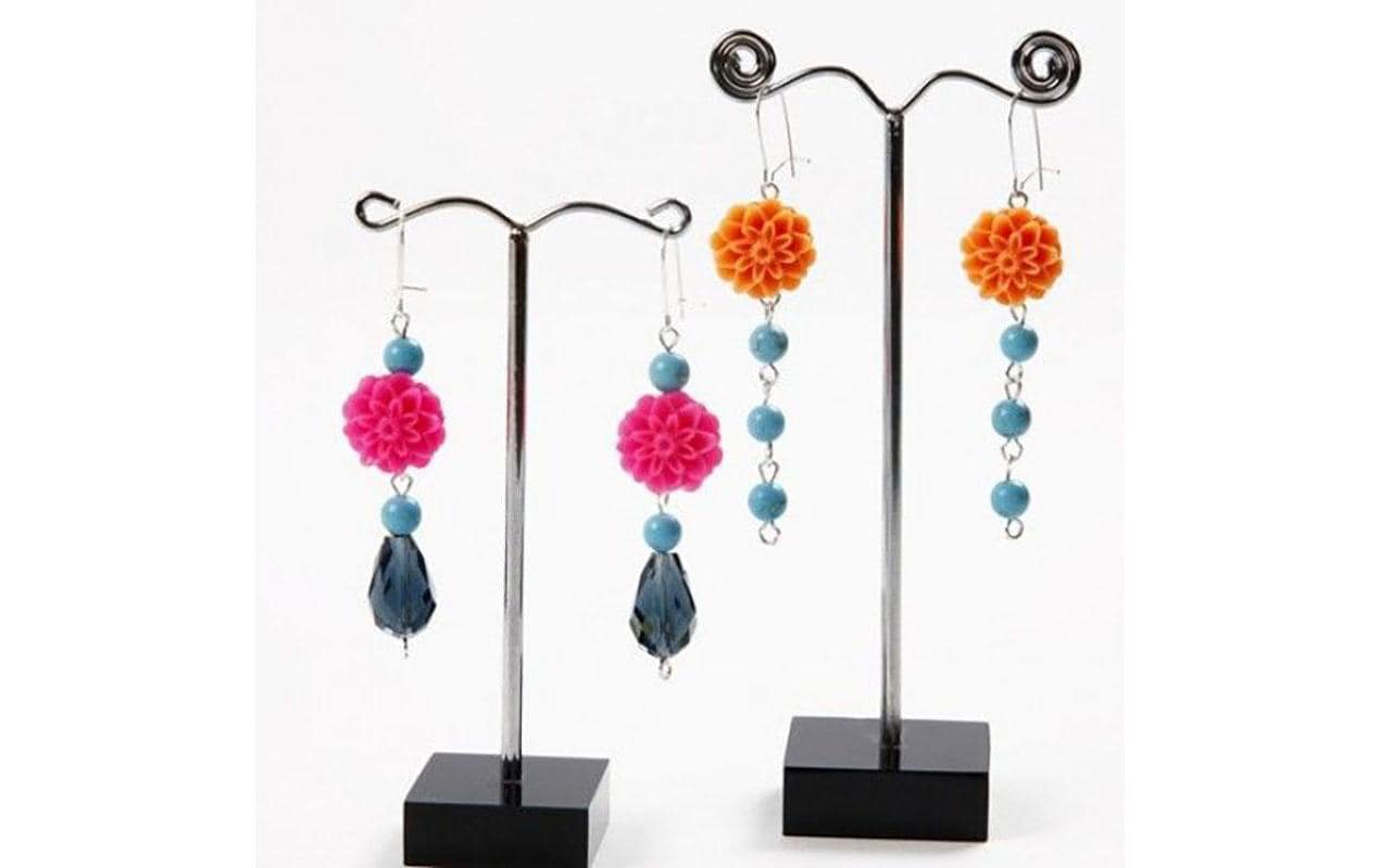 Creativ Company Ohrring 15 mm Versilbert, 10 Stk.