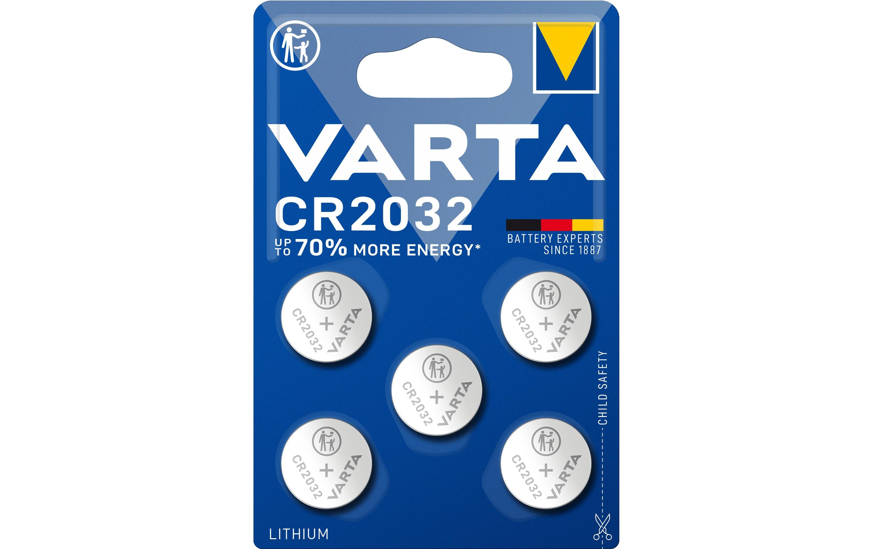 Varta Knopfzelle CR2032 5 Stück
