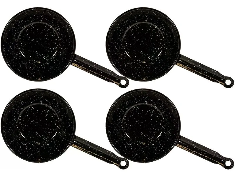 Garcima Grillpfanne mit Stiel, 4er-Set, Ø 14 cm