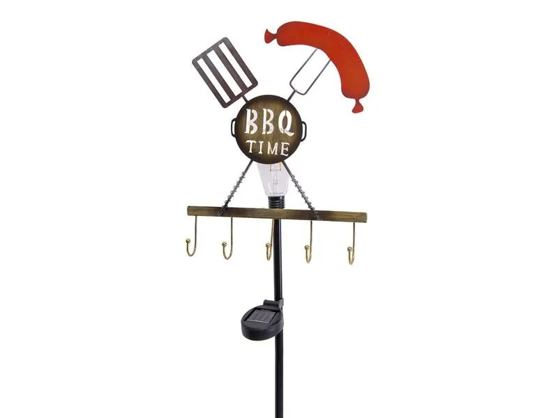 Näve Gartenlicht LED-Solar Erdspiess BBQ, Rost Näve Gartenlicht LED-Solar Erdspiess BBQ, Rost