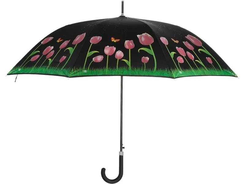 Esschert Design Schirm Tulpen Mehrfarbig