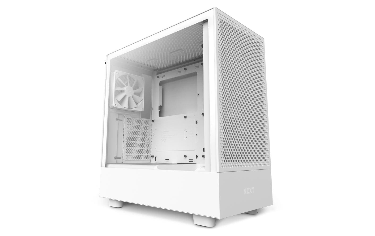 NZXT PC-Gehäuse H5 Flow RGB Weiss matt