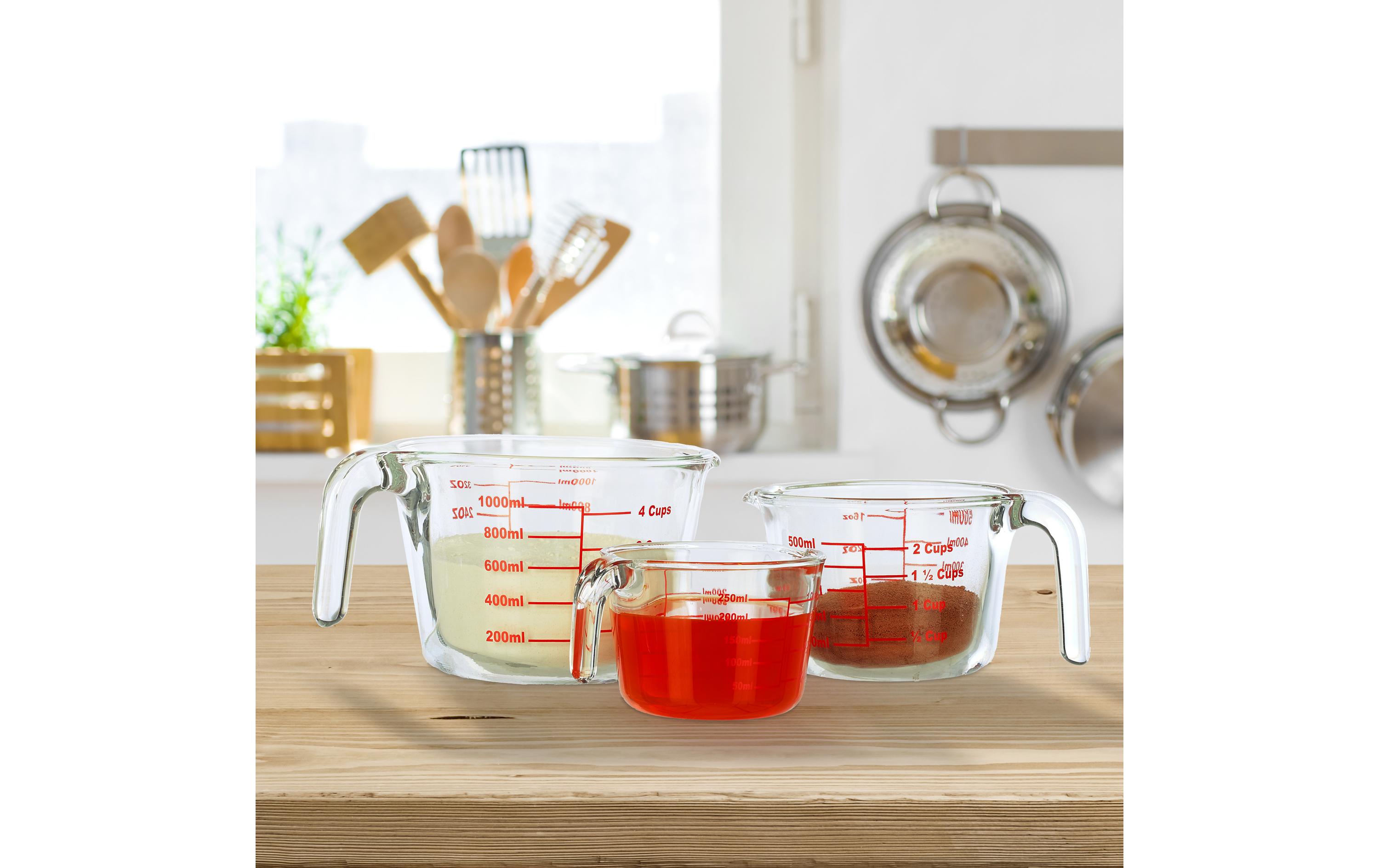 relaxdays Messbecher 3 Stück