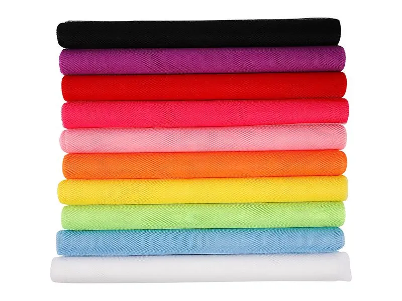 Creativ Company Tüll mehrfarbig sortiert, 50 cm x 5 m, 10 Stück