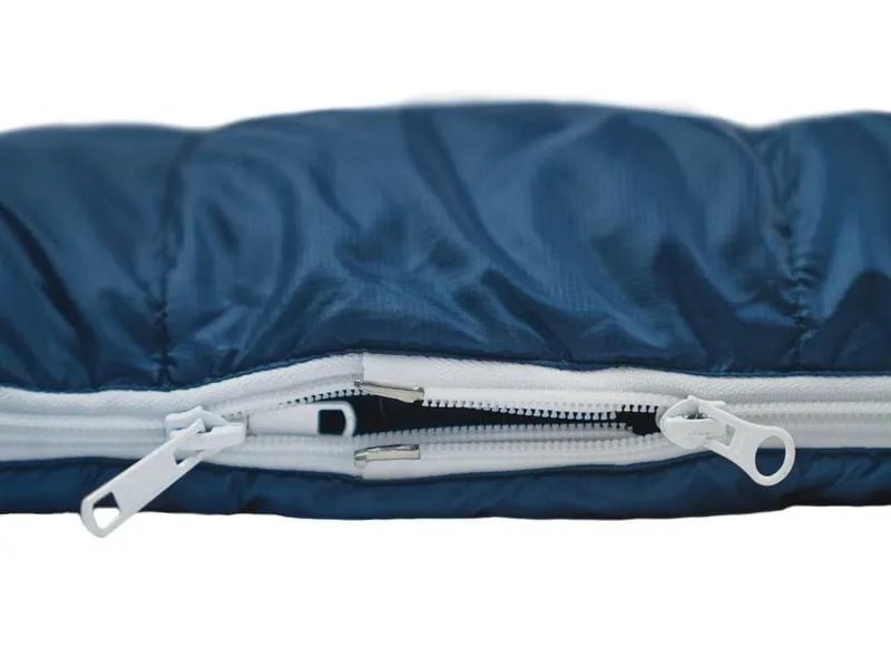 Grüezi Bag Schlafsack Down Wool 2in1 Comfort 2.0 6°C/14°C L 185cm, Blau