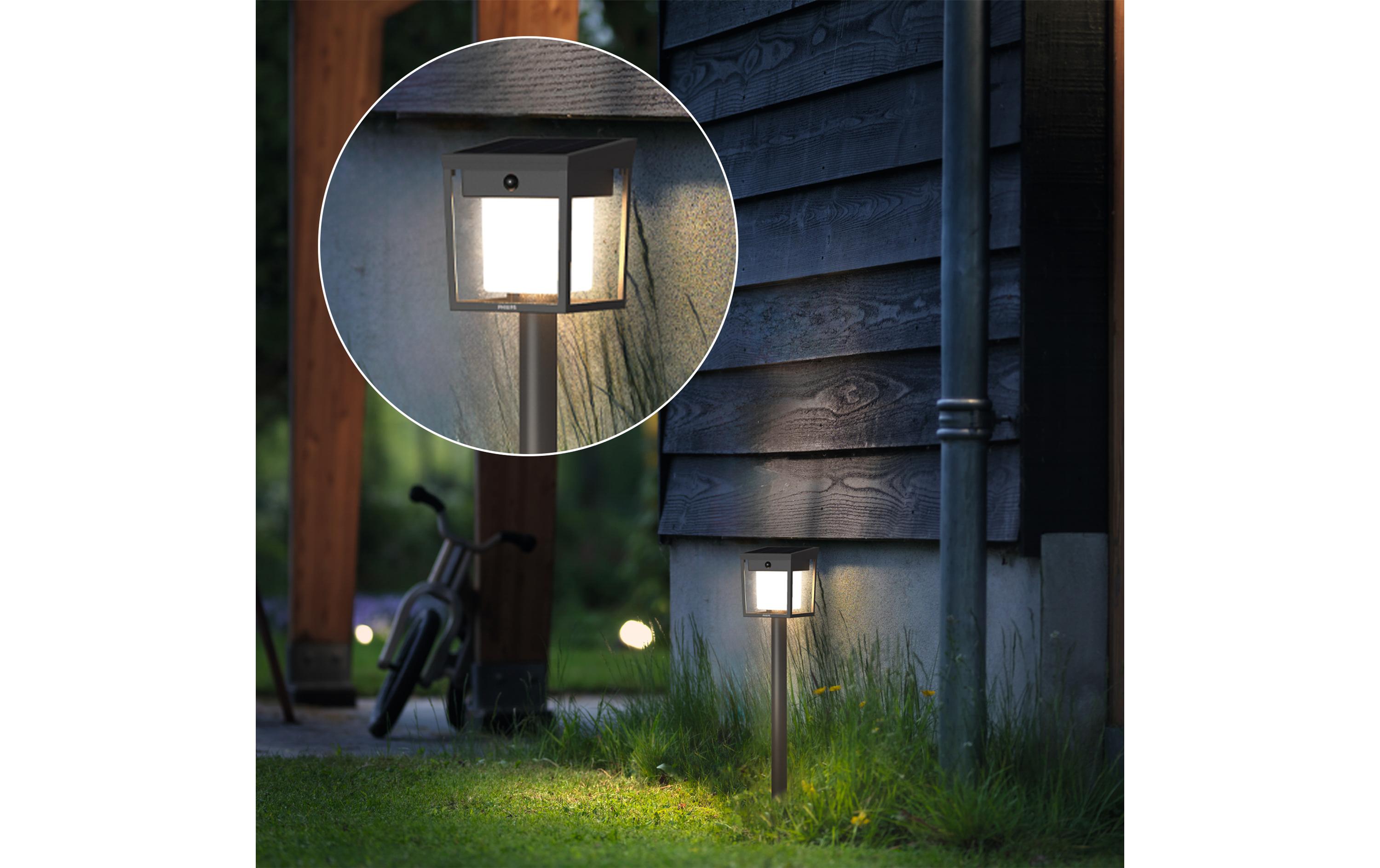 Philips Blaise Sockel Solar UE Link 3000K anthrazit