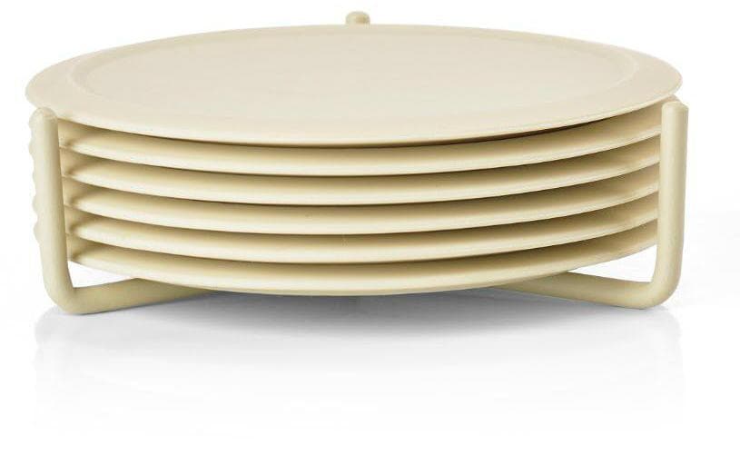 Zone Denmark Glasuntersetzer Singels 6 Stück, Mud