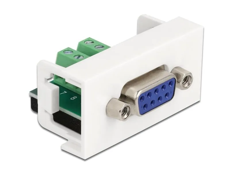 Delock Easy 45 Modul D-Sub 9 Pin Buchse zu 10 Pin Terminalblock 0 m Delock Easy 45 Modul D-Sub 9 Pin Buchse zu 10 Pin Terminalblock 0 m