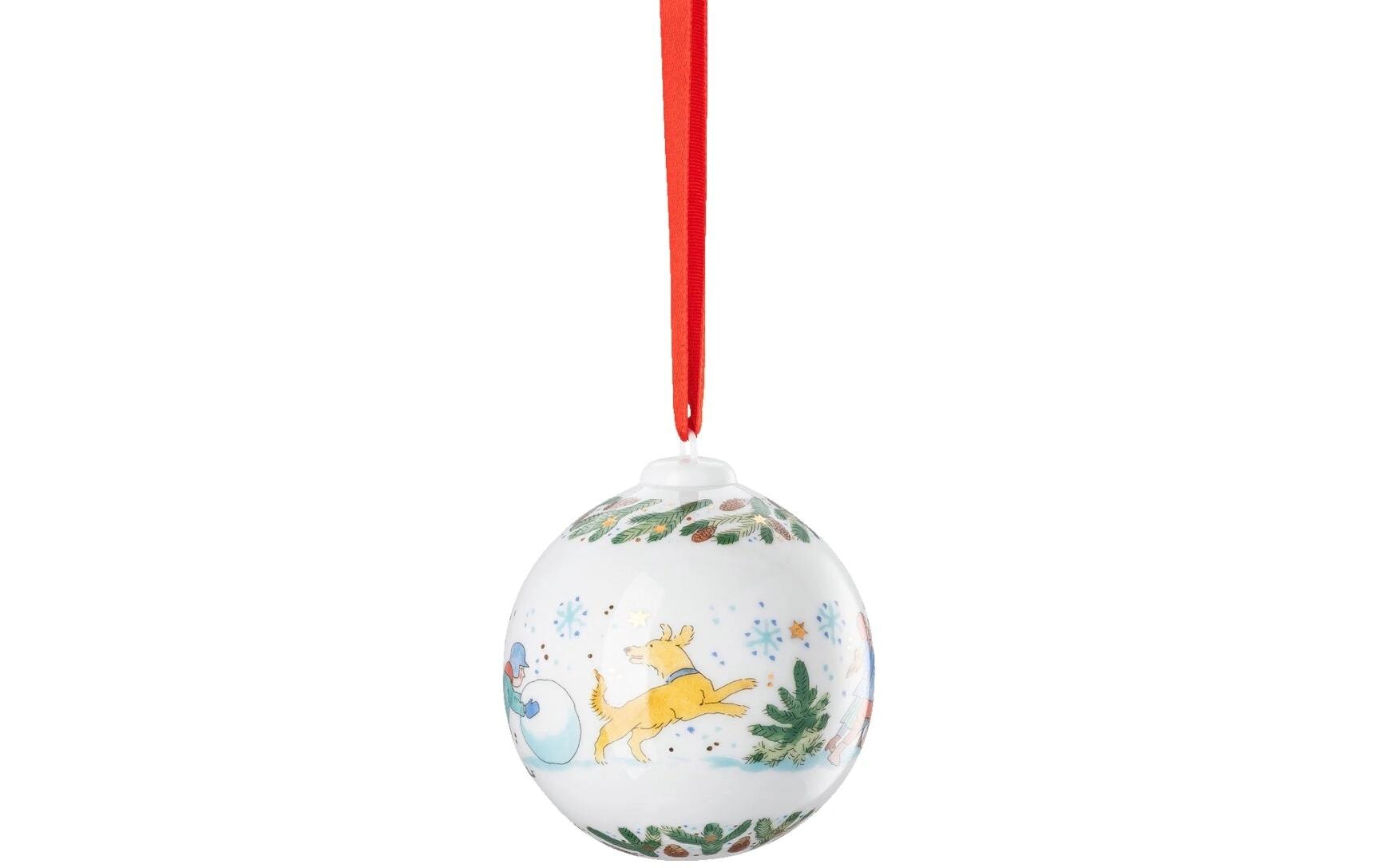 Hutschenreuther Porzellankugel 2025 Mehrfarbig