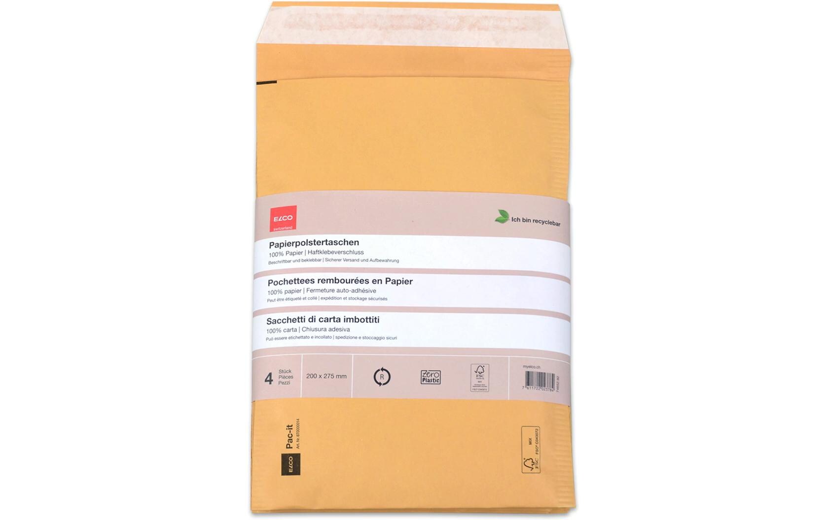 ELCO Versandtasche Zero Plastic 200 x 275 mm, 4 Stück ELCO Versandtasche Zero Plastic 200 x 275 mm, 4 Stück