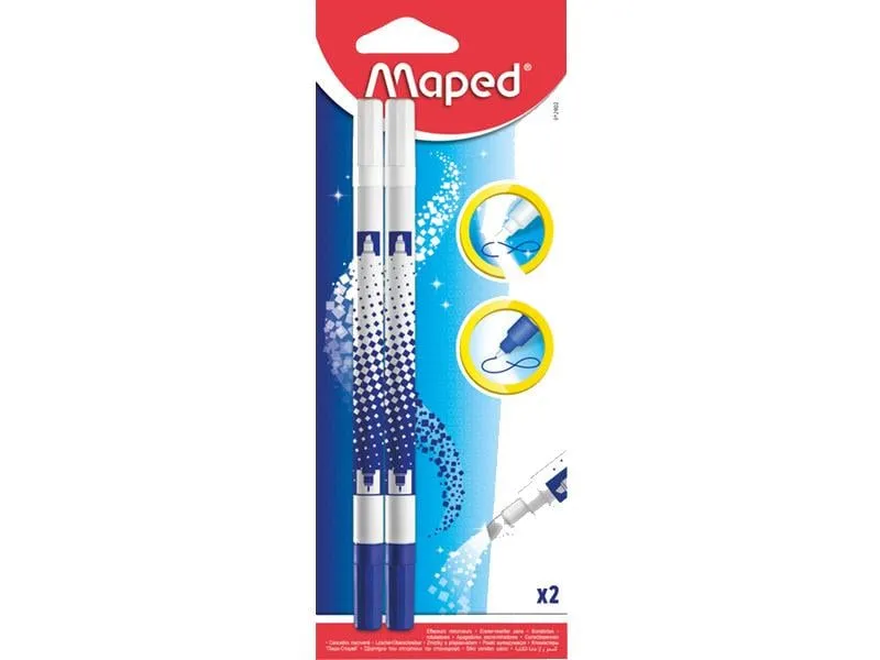 maped Tintenlöscher für Tinte 2 Stück, Weiss