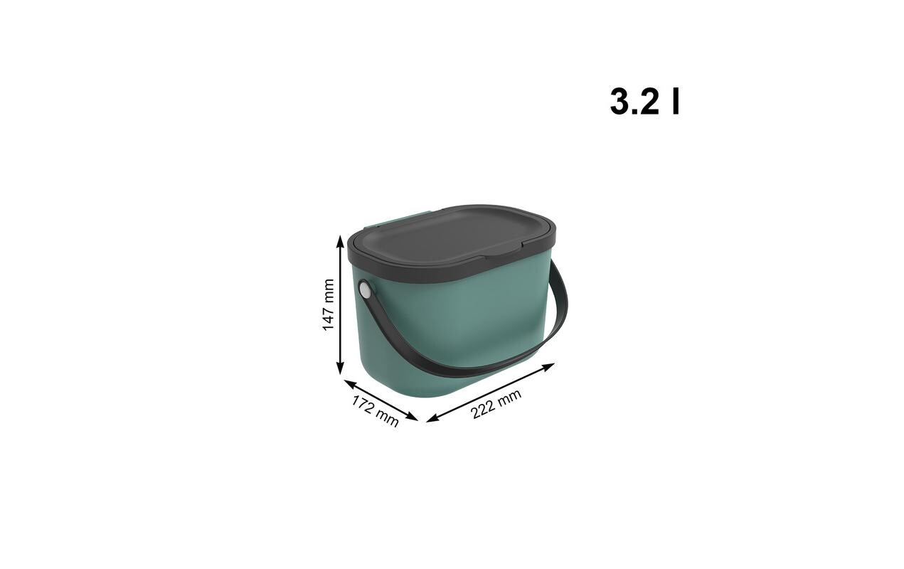 Rotho Komposteimer Albula 3.2 l, Mistletoe grün