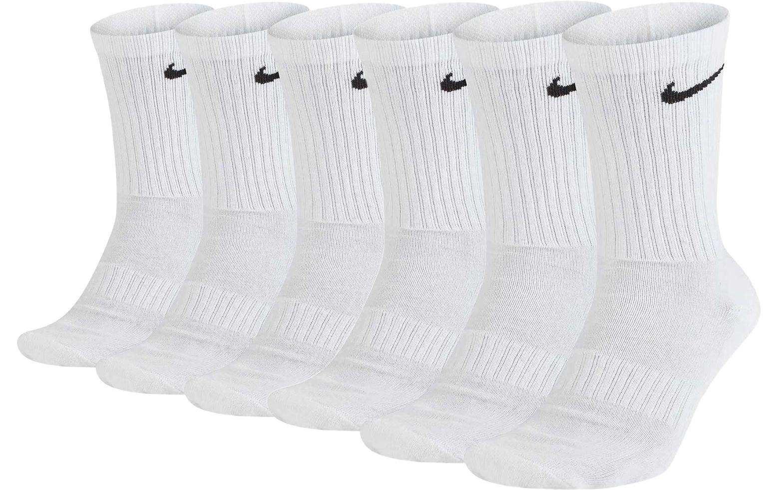 stockpoint Nike Cushioned Training Crew Sock 6-Pack 38 - 42, Weiss