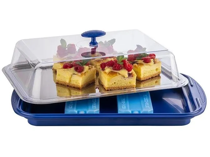 APS Thermo Tablett Set 6-teilig, Transparent/Blau