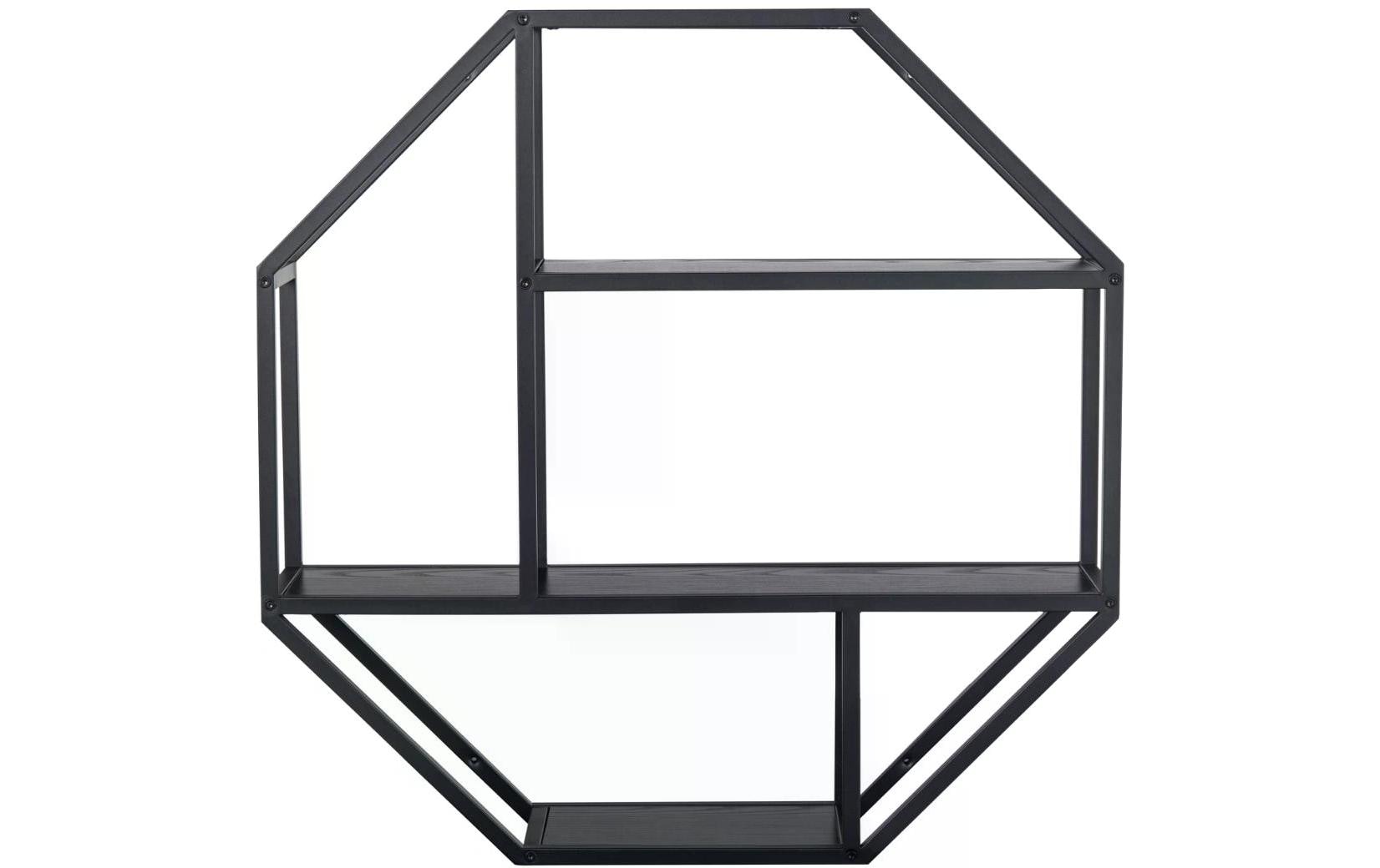AC Design Wandregal Seaford 77 x 20 x 77 cm, Schwarz AC Design Wandregal Seaford 77 x 20 x 77 cm, Schwarz