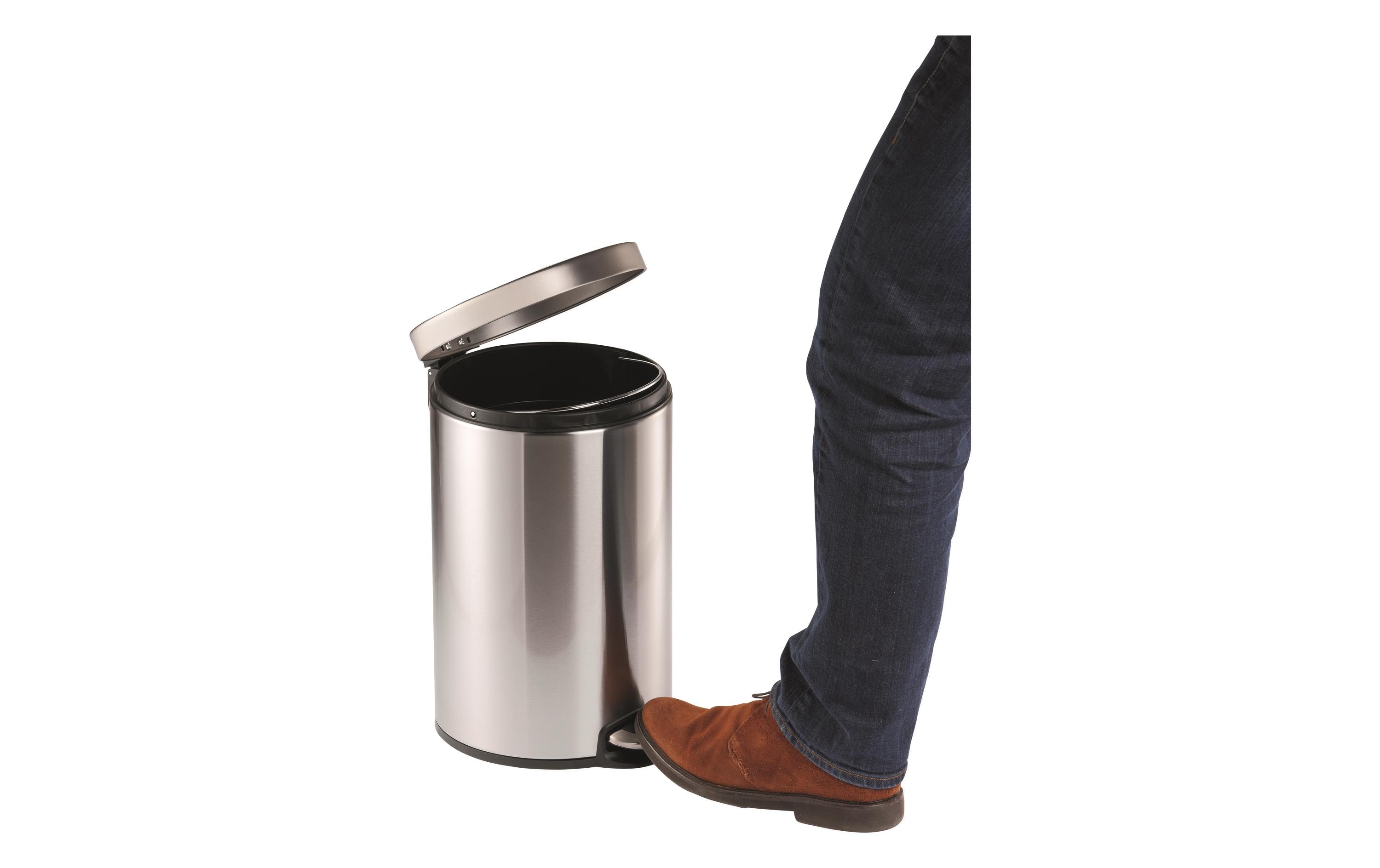 DURABLE Treteimer 5 l, Silber