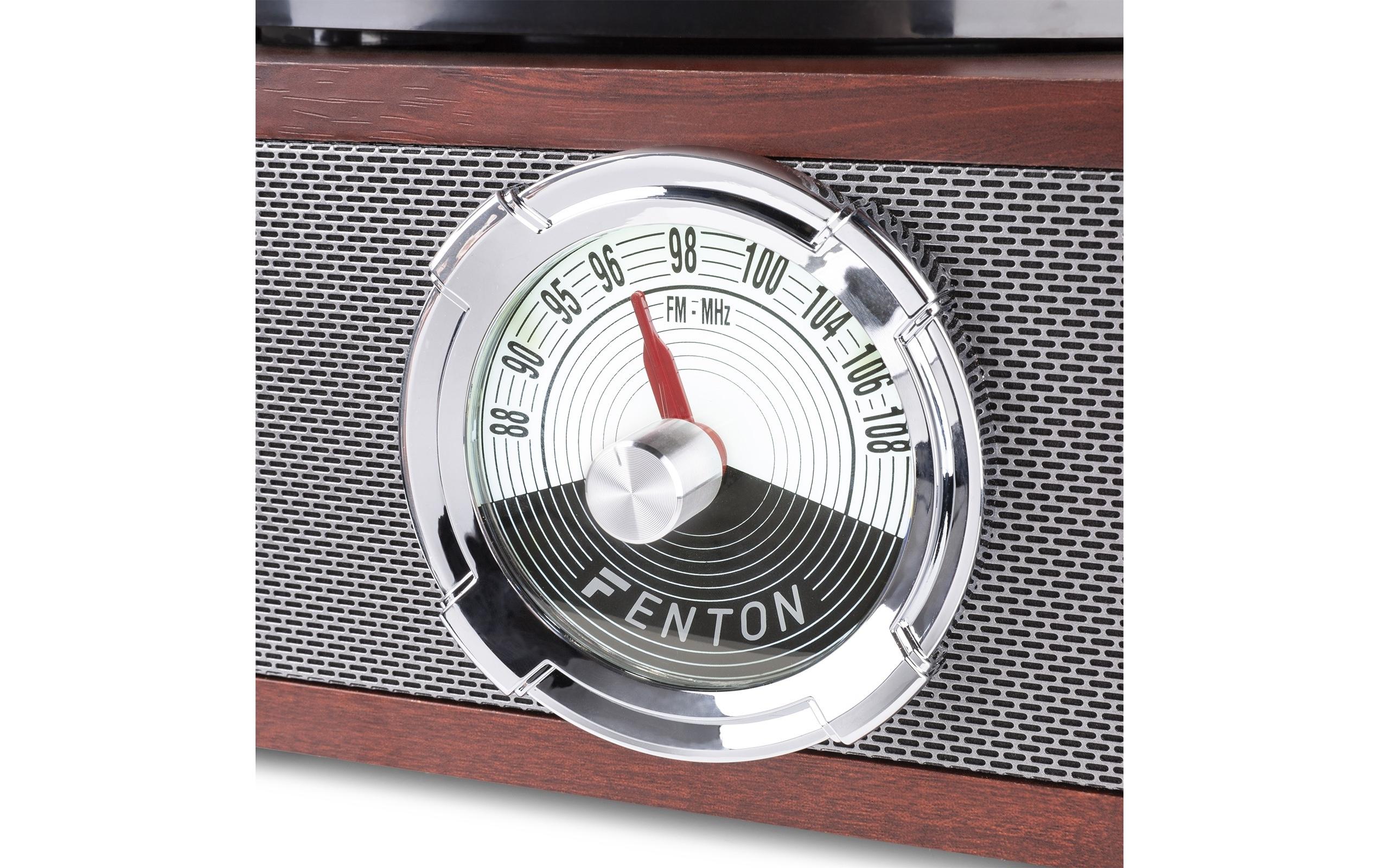 Fenton Plattenspieler mit Bluetooth RP180 Dunkelbraun