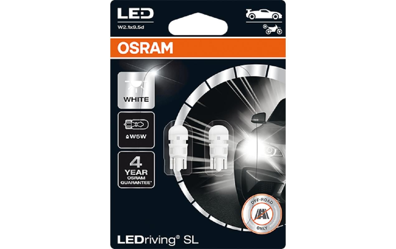 OSRAM Signallampen LEDriving SL White W5W W2.1 x 9.5d PKW