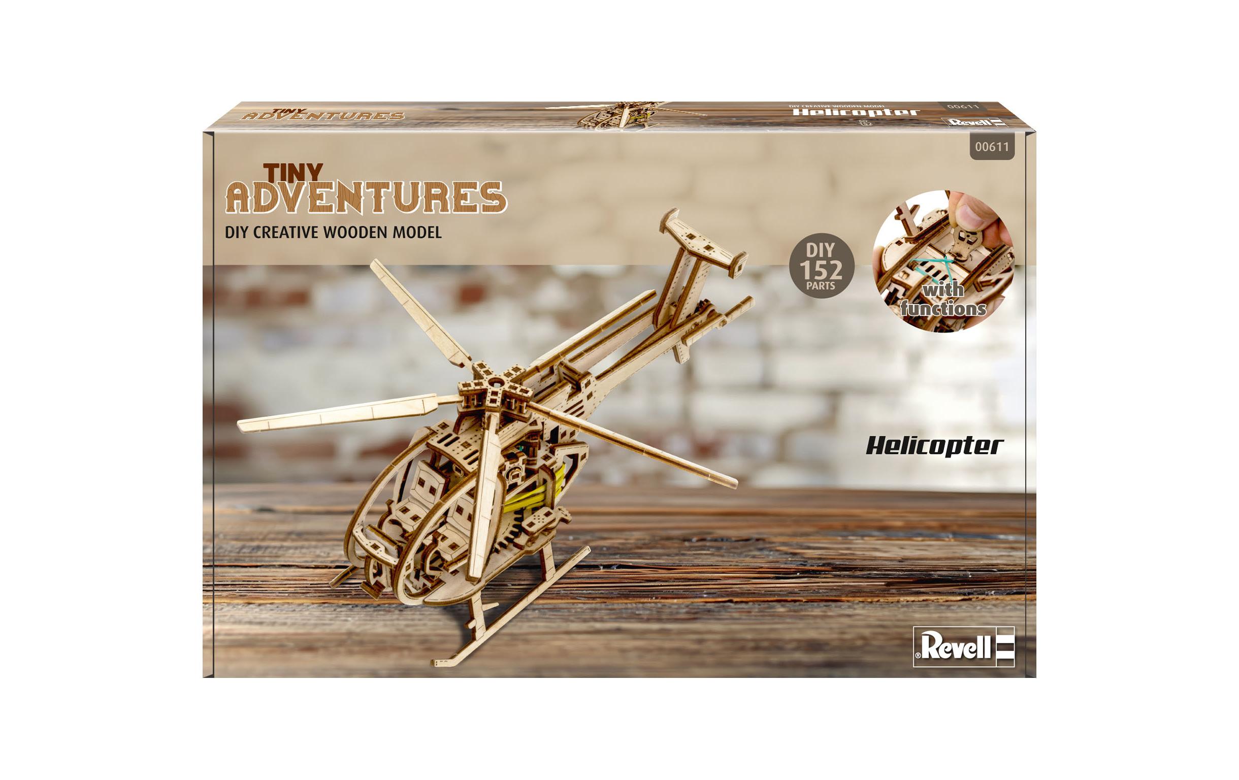 Revell Tiny Adventures – Helicopter Holzbausatz