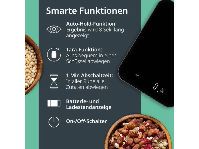 ADE Küchenwaage Tessa KE2301-1 Schwarz