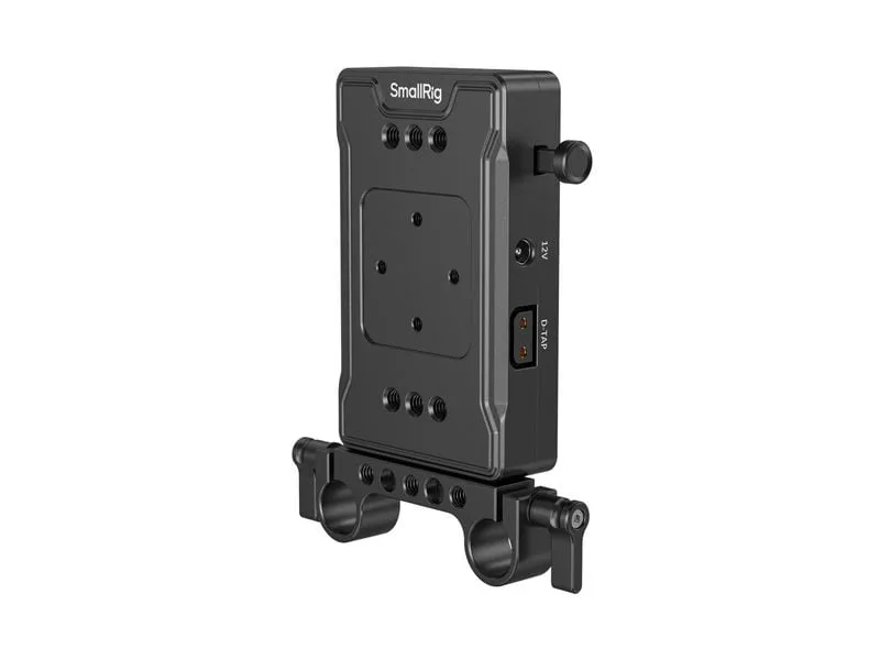Smallrig V-Mount-Akku-Adapterplatte mit Doppelstangenklemme Smallrig V-Mount-Akku-Adapterplatte mit Doppelstangenklemme