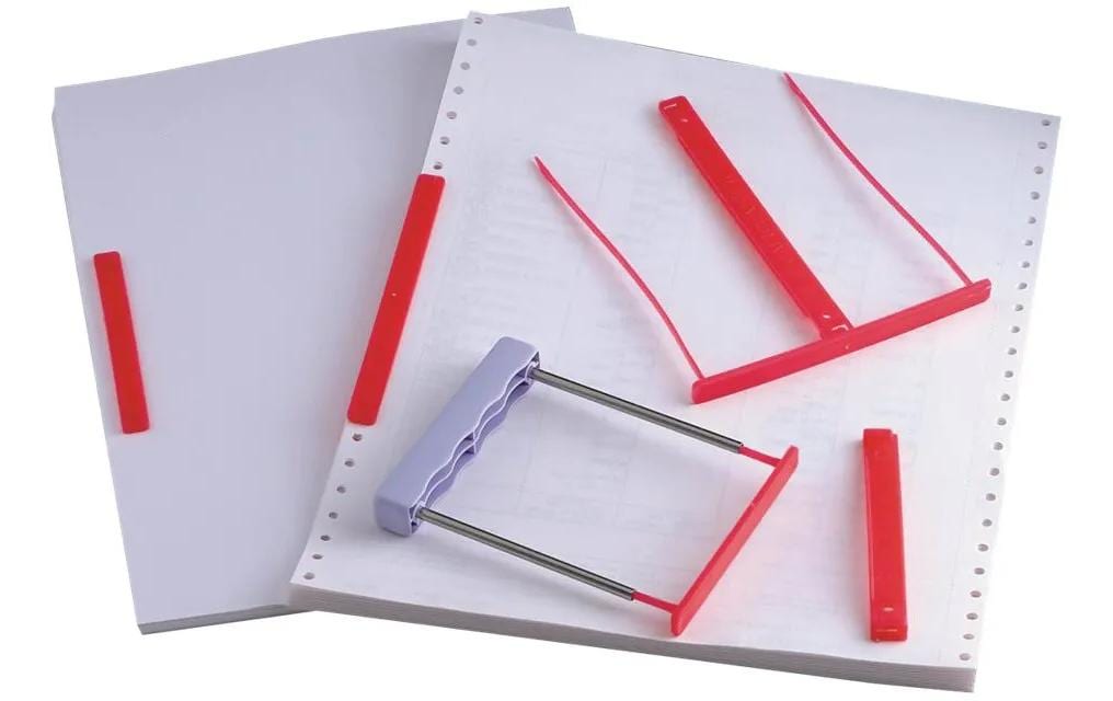 Büromaterial Archivclips mit Übertragungsgriff 100 Stück