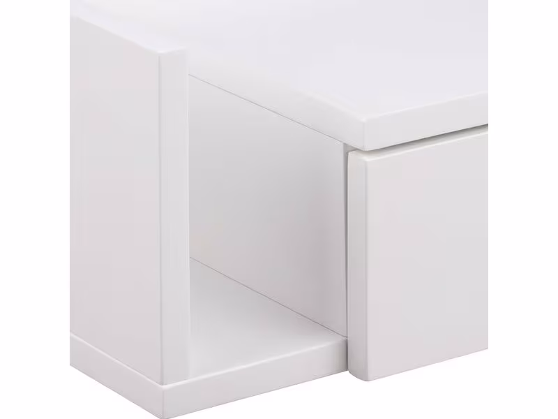 AC Design Nachttisch Ashlan 40 cm x 16.5 cm, Weiss glanz AC Design Nachttisch Ashlan 40 cm x 16.5 cm, Weiss glanz