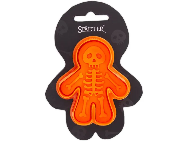 Städter Präge-Ausstecher Skelett 4.3 x 7 cm, Orange Städter Präge-Ausstecher Skelett 4.3 x 7 cm, Orange