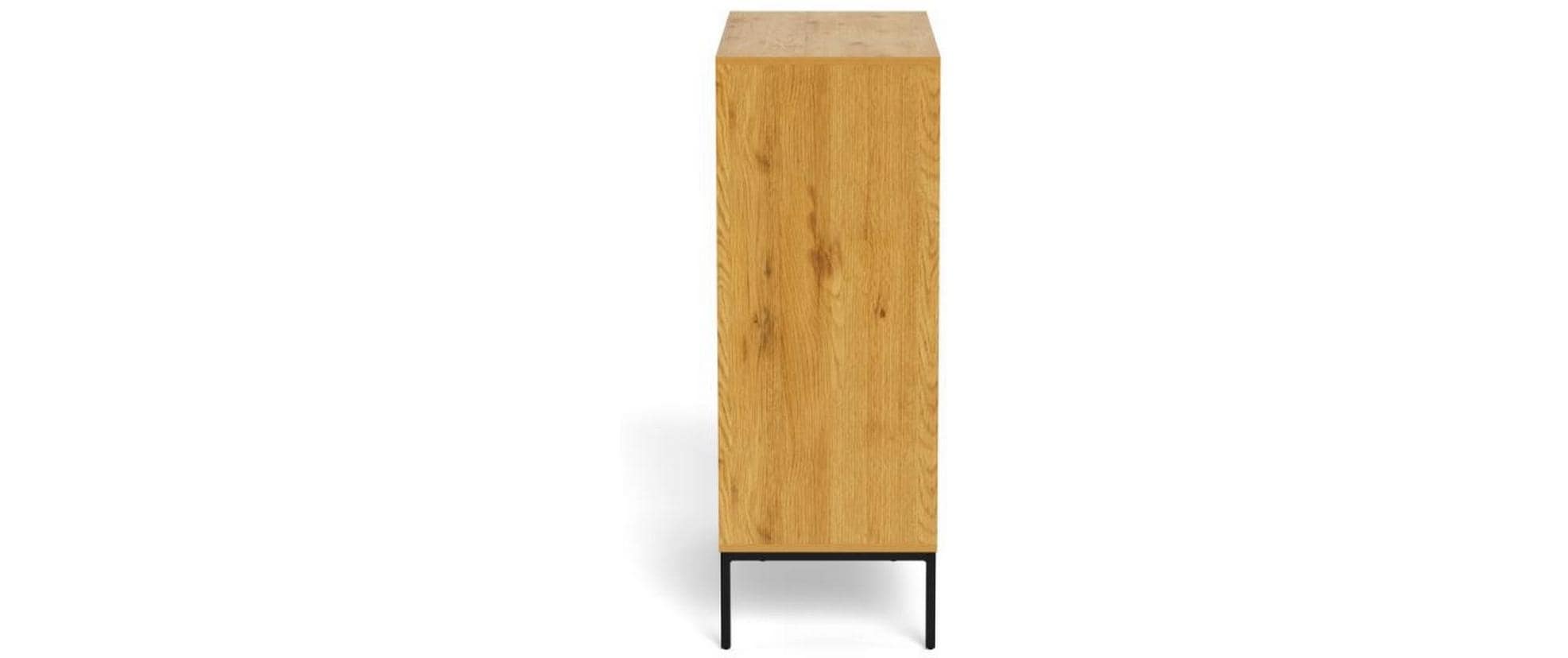 AC Design Kommode Palmdale 80 x 40 x 110 cm, Eiche hell
