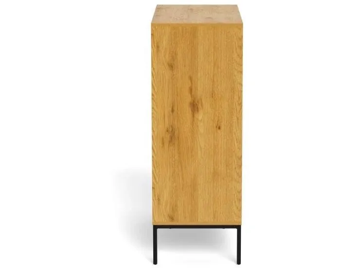 AC Design Kommode Palmdale 80 x 40 x 110 cm, Eiche hell