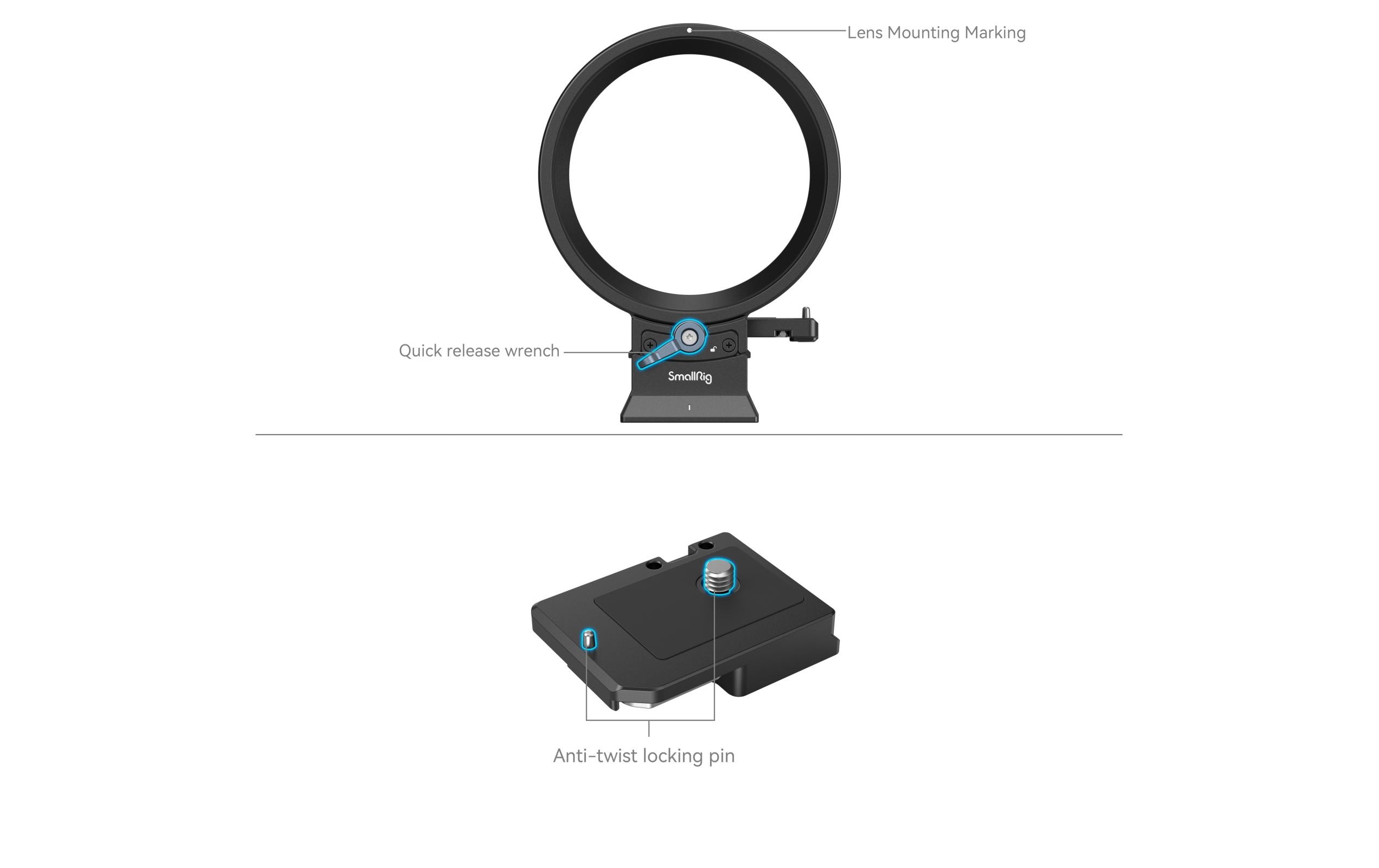 Smallrig Montageplatte Canon EOS R Series Kit Drehbar