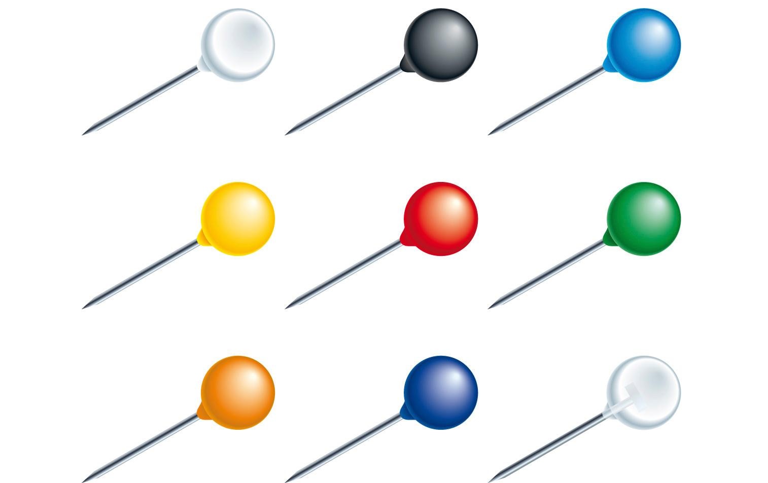 Exacompta Reissnägel 50 Stück, assortiert Exacompta Reissnägel 50 Stück, assortiert