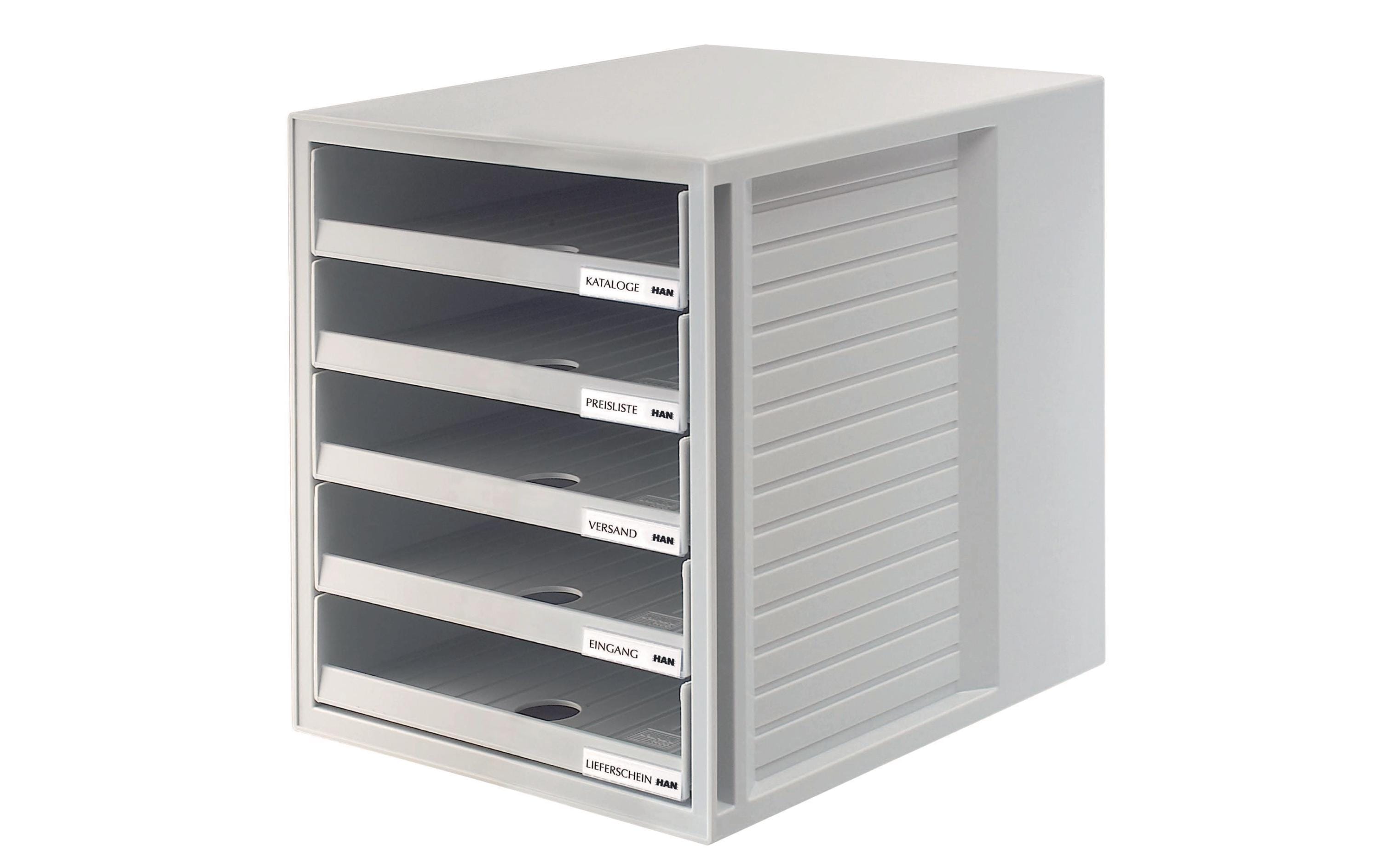 HAN Schubladenbox A4 Schrank-Set, Grau HAN Schubladenbox A4 Schrank-Set, Grau