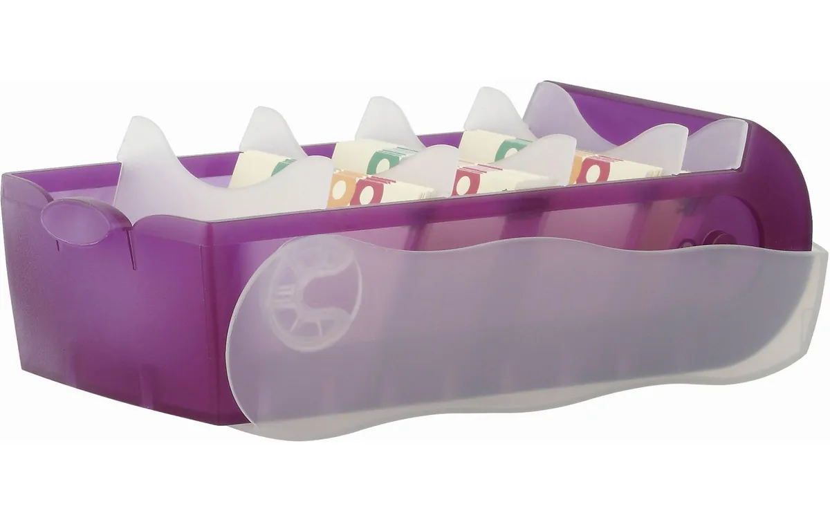 HAN Karteibox Croco A8, Violett HAN Karteibox Croco A8, Violett