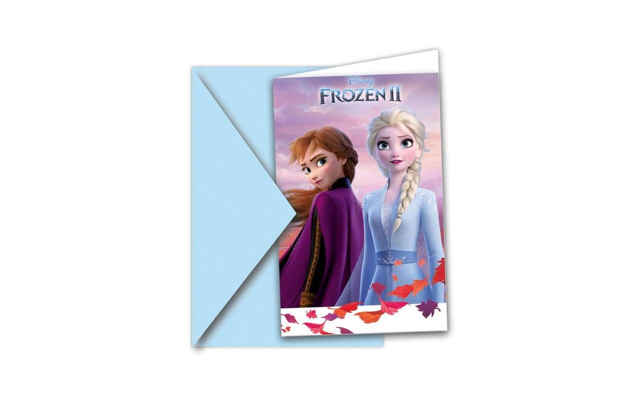 Amscan Geburtstagskarte Disney Frozen 6 Stück