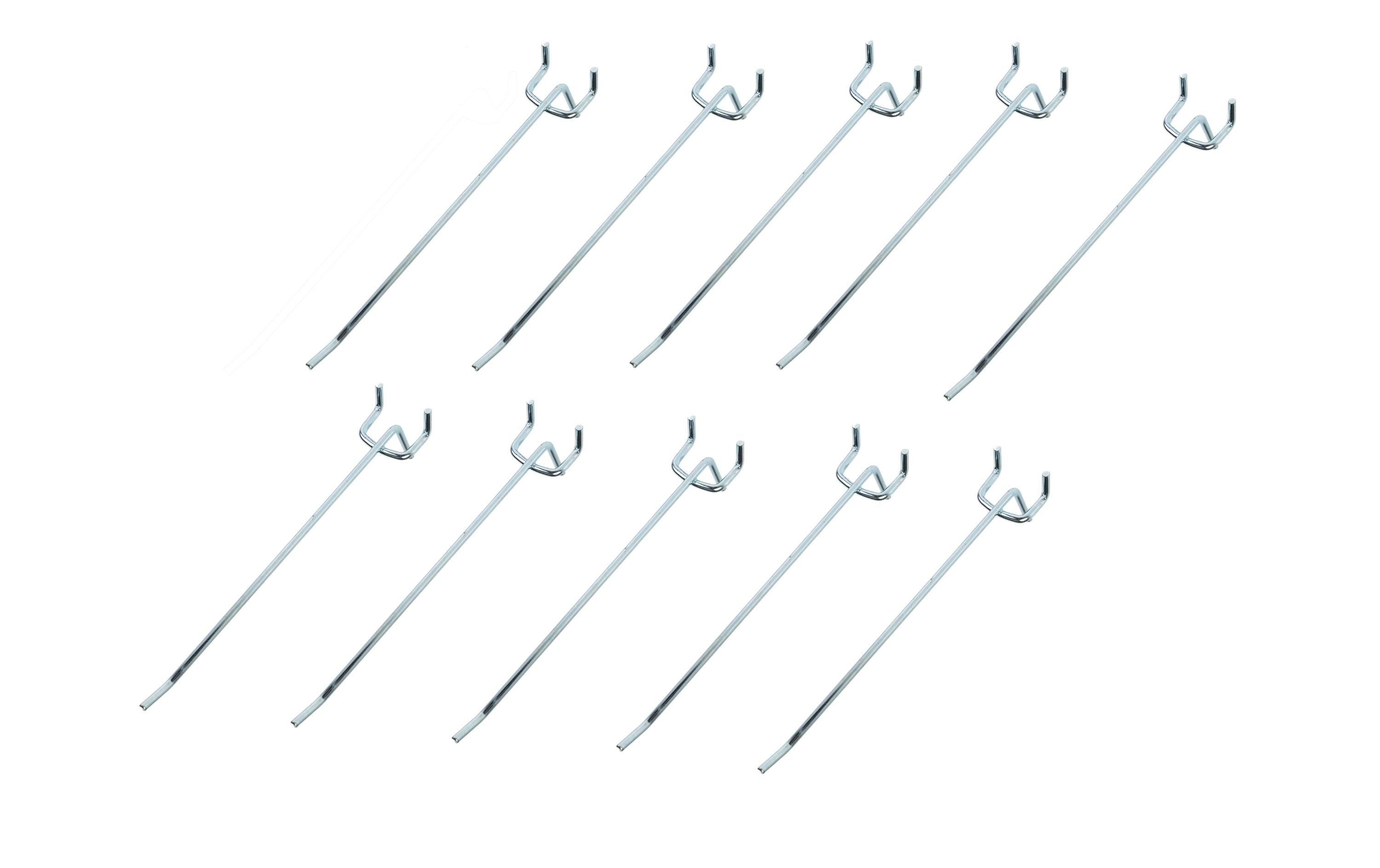 EP Einfachhaken für Lochwände, verzinkt, 15 mm /16 cm, 10 Stück