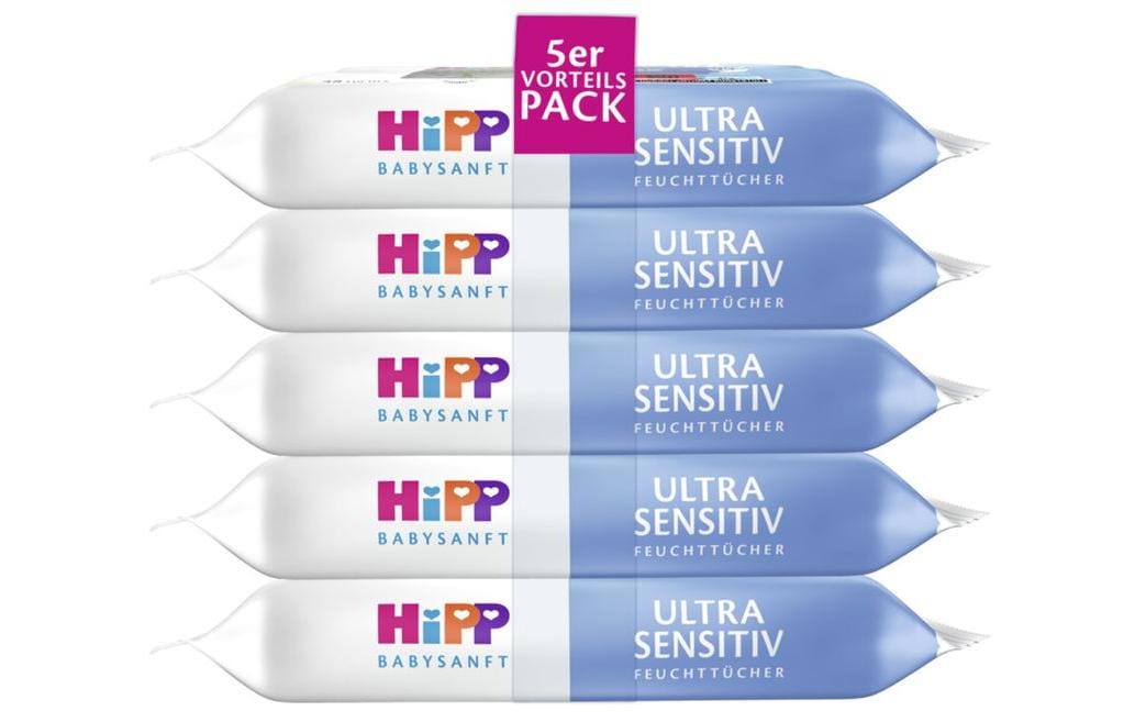 HIPP Feuchttücher Babysanft Ultra sensitiv 5x 48 Stk.