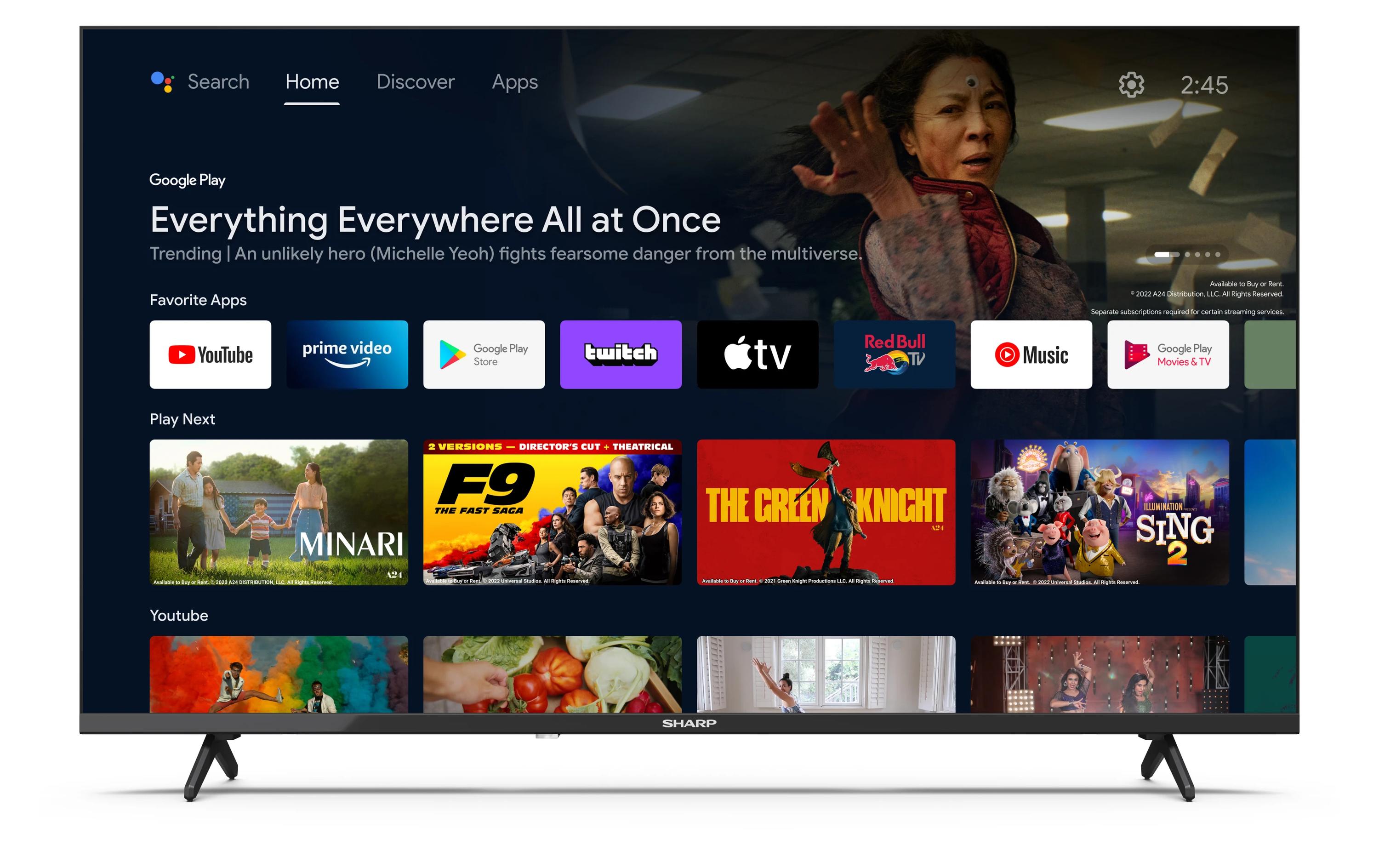 Sharp TV 40FH2EA 40, 1920 x 1080 (Full HD), LED-LCD