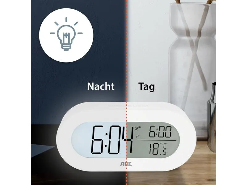 ADE Digitalwecker Weiss ADE Digitalwecker Weiss