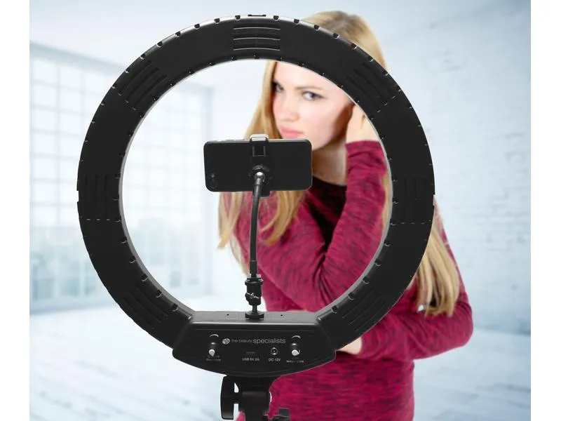 Rio Dimmbares LED Ring Light Make-up & Vlogging RL18 Ø 45 cm Rio Dimmbares LED Ring Light Make-up & Vlogging RL18 Ø 45 cm