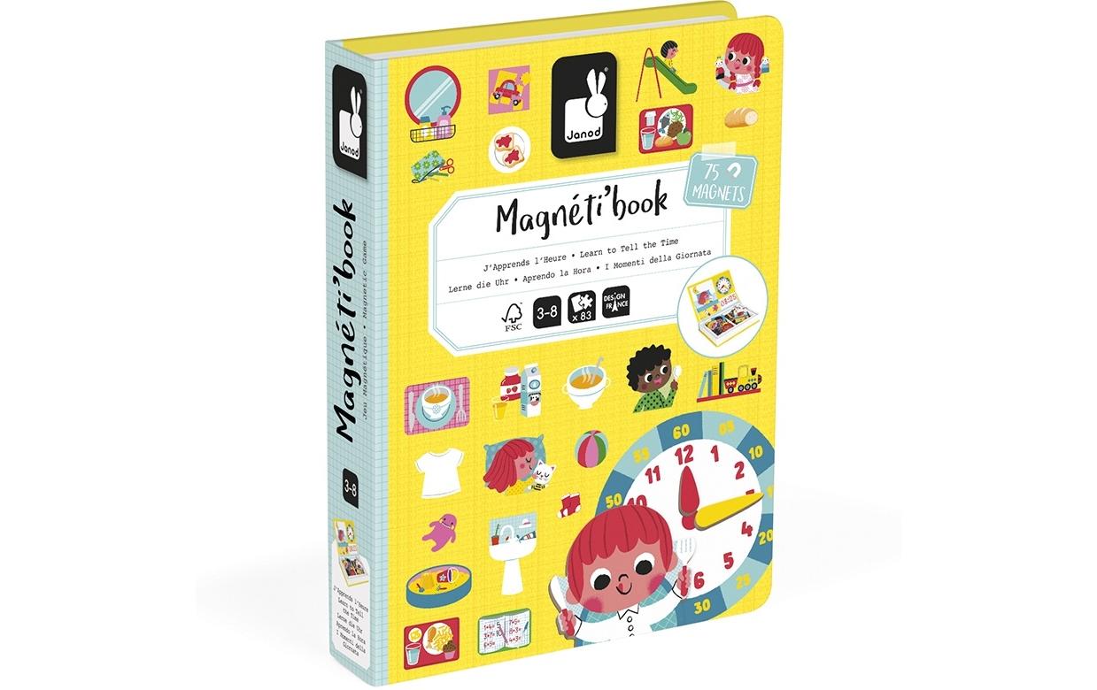 Janod Beschäftigungsspielzeug Magnetbuch Lerne die Uhr Janod Beschäftigungsspielzeug Magnetbuch Lerne die Uhr