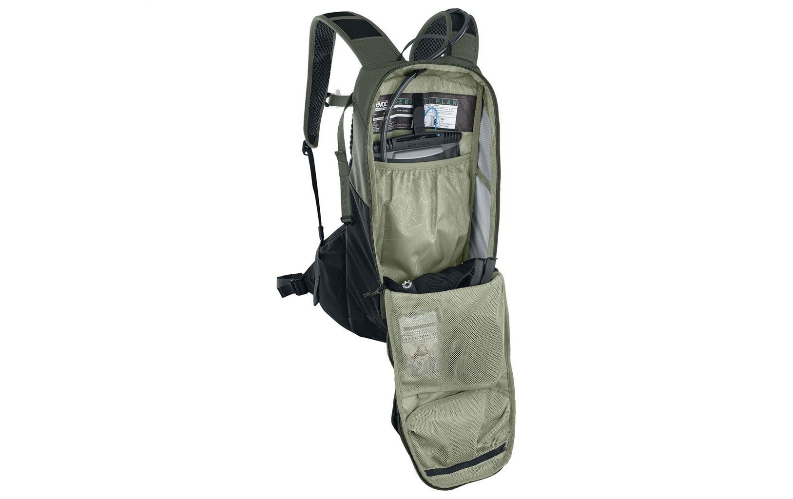 evoc Rucksack Ride 12 L, Dark Olive / Black