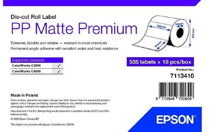 Epson Etikettenrolle 102 x 51 mm