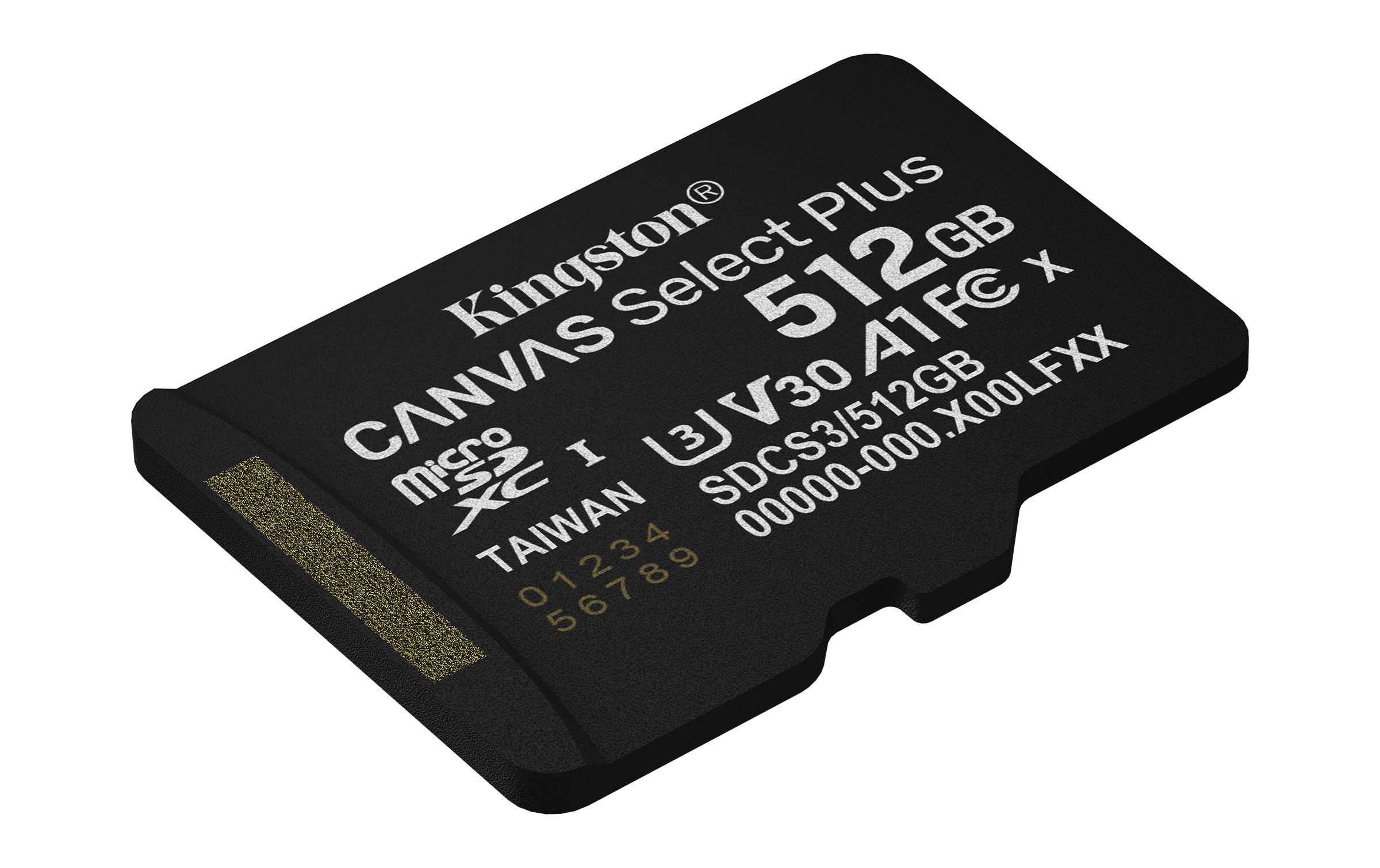 Kingston microSDXC-Karte Canvas Select Plus Gen3 512 GB