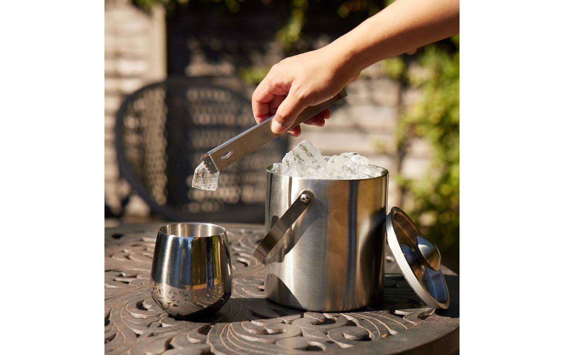 Oak & Steel Eiswürfelbehälter 2 L, Silber