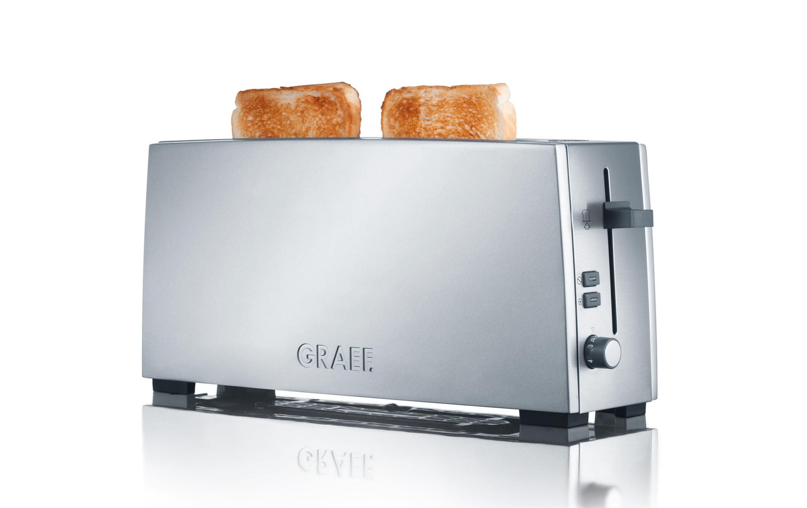 Graef Langschlitztoaster TO 90 Silber Matt, 880 W