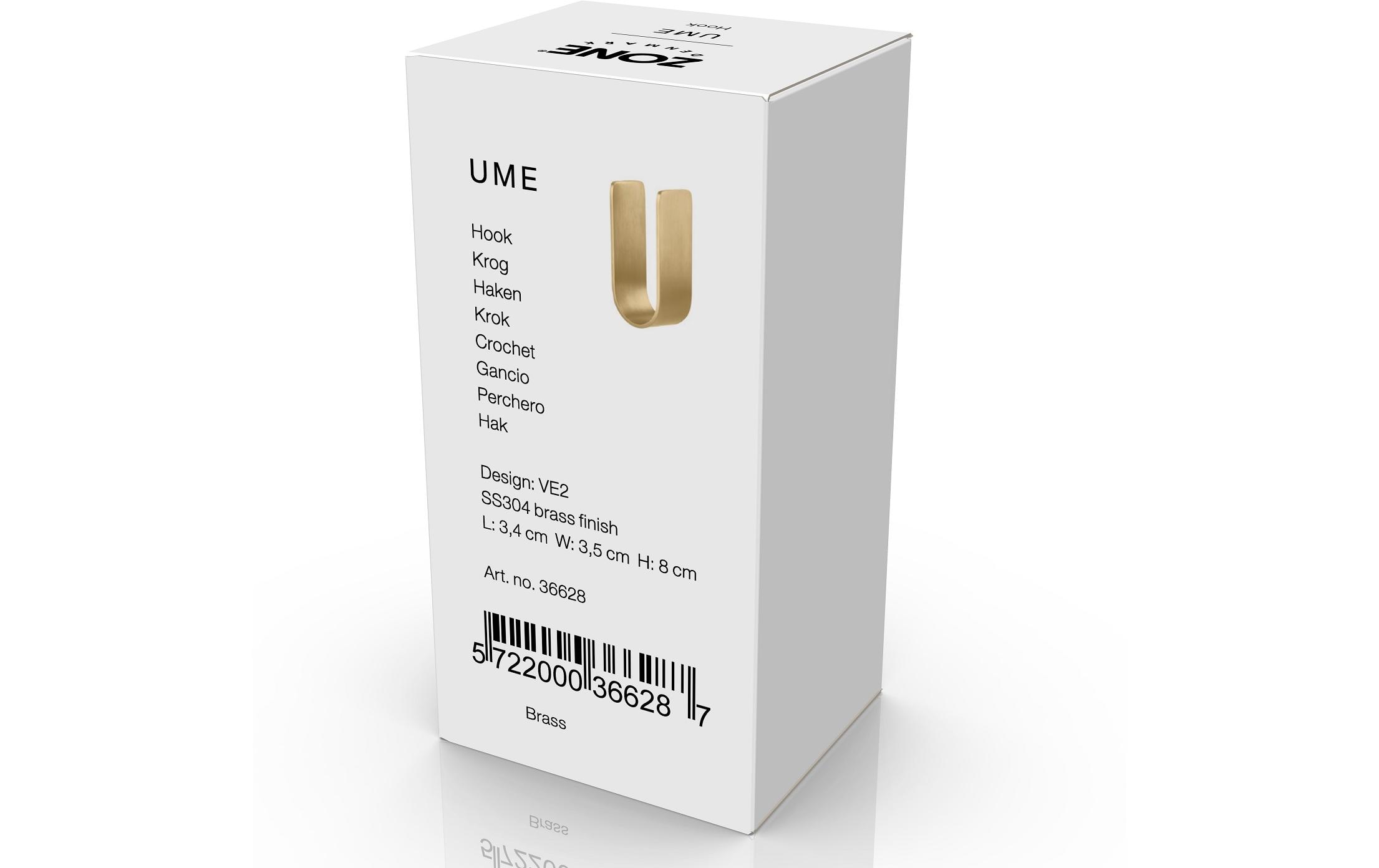 Zone Denmark Wandhaken Zone Ume, Gold