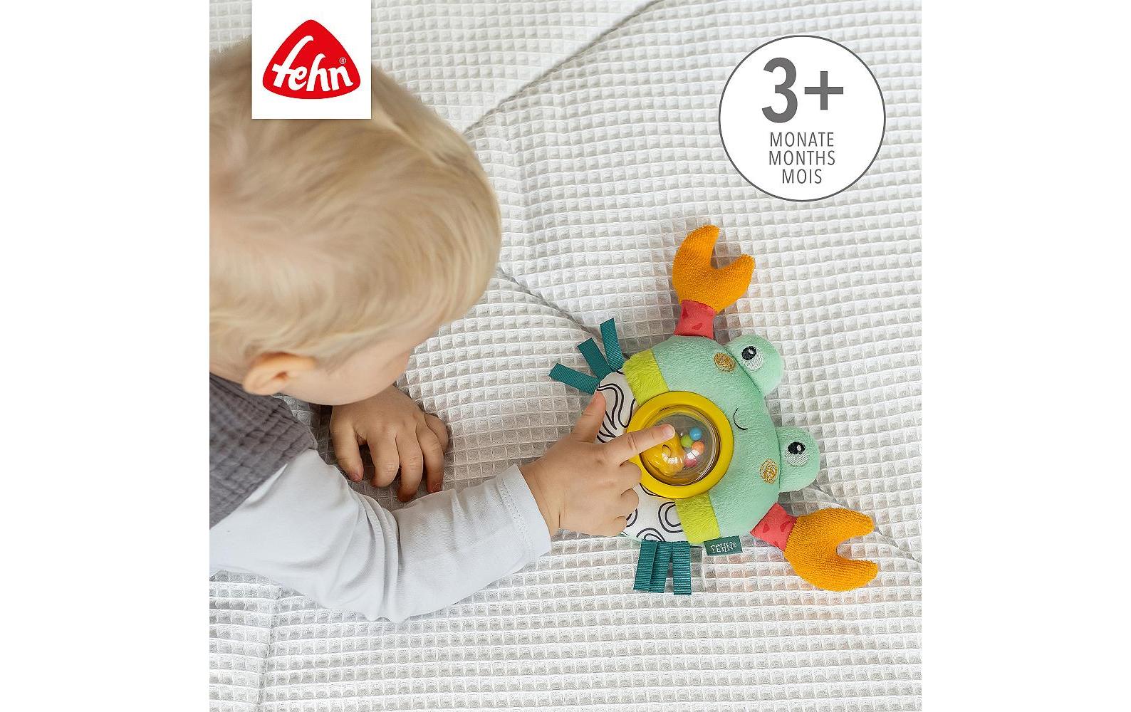 fehn Drehballrassel Krabbe Mehrfarbig